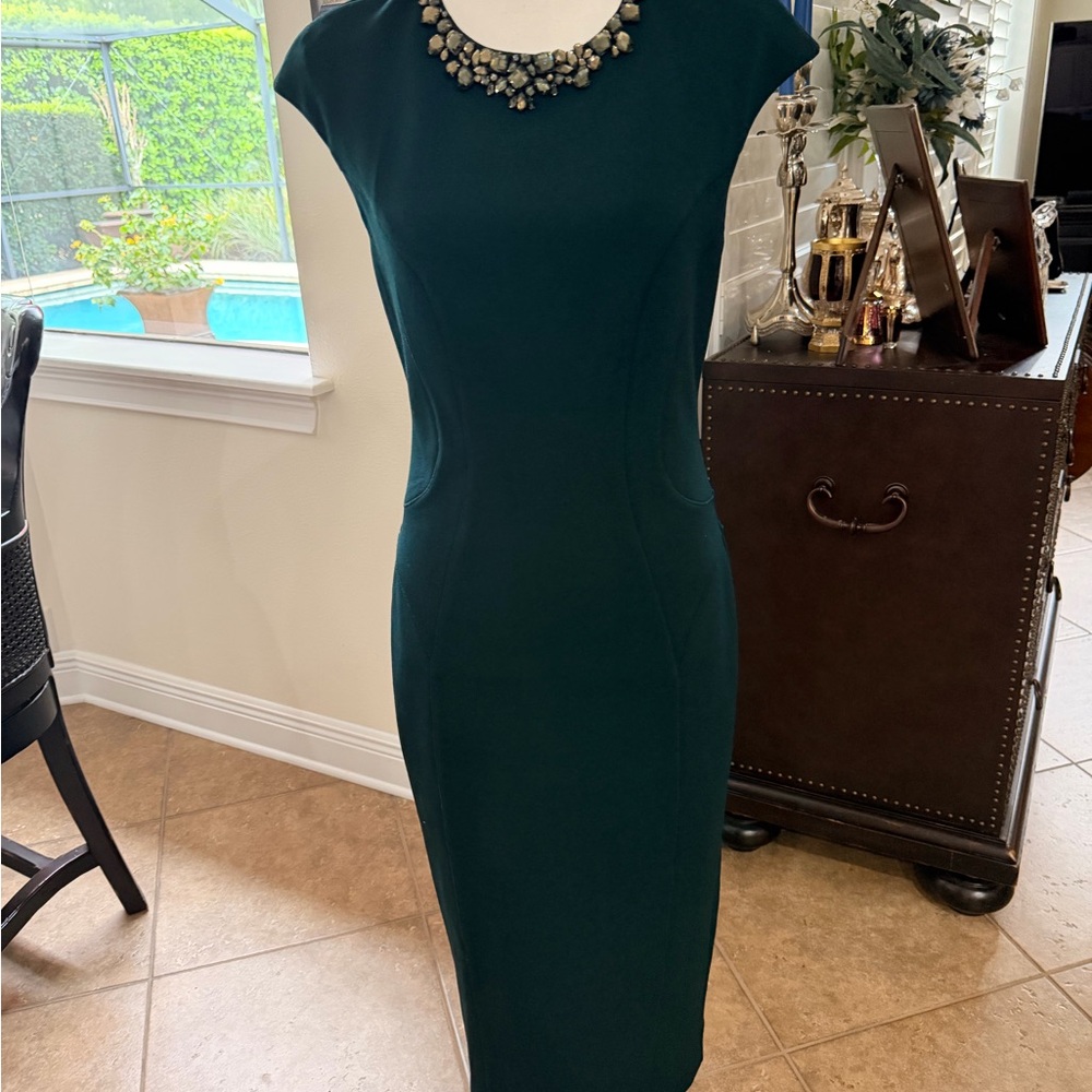 Ted Baker Teal Sheath Midi Dress/I’M MOVING, MAKE YOUR OFFER! EVERYTHING MUST GO
